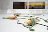 Hera Büyüktaşçıyan, Charlotte Vitaioli, Florian Mermin - Vue de l'exposition Face à la mer - Passerelle Centre d'art contemporain, Brest © photo : Aurélien Mole, 2020