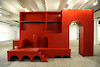 Erik Göngrich, Studiolo, 2009 - Vue de l'exposition modell/stadt/muster/stadt, 2011 - Passerelle Centre d'art contemporain, Brest © photo : Nicolas Ollier