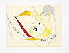 Etel Adnan, Sans titre, 1960’s Encre et gouache sur papier 27 x 35,5 cm ©The Estate of Etel Adnan et Galerie Lelong