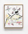 Etel Adnan, Le climat d’Erquy 1, 2021 Feutre japonais à l’aquarelle et encre sur toile 41 x 33 cm ©The Estate of Etel Adnan et Galerie Lelong